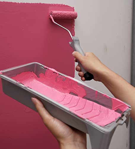 VOOMEY Microfiber Paint Roller Covers 4 Inch，1/3" Nap Mini Roller Covers，Pack of 24,Roller Covers for Painting，Home Painting Supplies