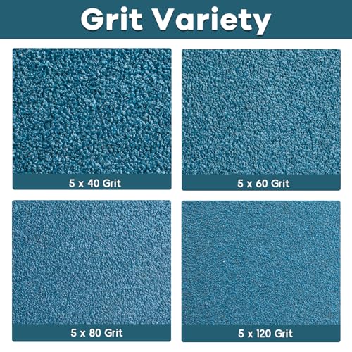 20-Pack Zirconia Sanding Belts Kit for Belt Sander