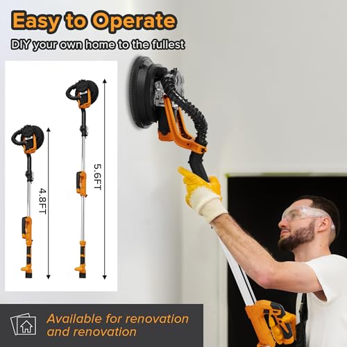 Electric Drywall Sander with Vacuum Dust Collection