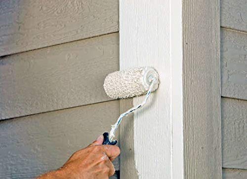 Edward Tools 7 Piece 4” Paint Roller Kit - Includes Acrylic, Polyester and Foam Covers - Deluxe Plastic Paint Tray - Ergo-Grip Frame with Rubber Handle