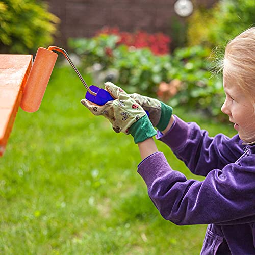 Mister Rui Paint Roller, Foam Paint Roller 4 Inch High-Density, Sponge Refills with Roller Frame (Pack of 3), Small Paint Roller Set for Home Painting & DIY Projects