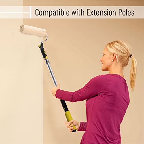 Bates - Paint Roller, 9 inch, Roller Frame with 2 Covers, Roller Naps 9 inch, Paint Roller Set, Roller Covers, Paint Roller Frame, 9 inch Paint Roller Cover, Roller Brush, Painting Roller Handle