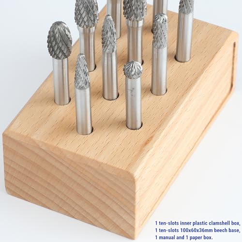 10PCS Sworker Carbide Burr Set for Die Grinder