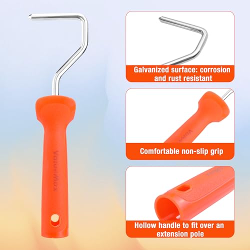 ValueMax 8PCS 2.5" Small Paint Roller Kit, Includes Foam Paint Roller Covers, Microfiber Paint Roller Covers, Paint Tray and Roller Frame, Mini Paint Roller for Painting Cabinets, Doors, Craft Work