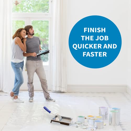 Precision Defined Paint Roller Covers 4-Inch, Paint Roller Cover Set Refill 6-Pack, Replacement Covers for Roller Brushes Set, Exterior Paint Rollers for Painting Walls, Smooth Rolling (1/2-Inch Nap)