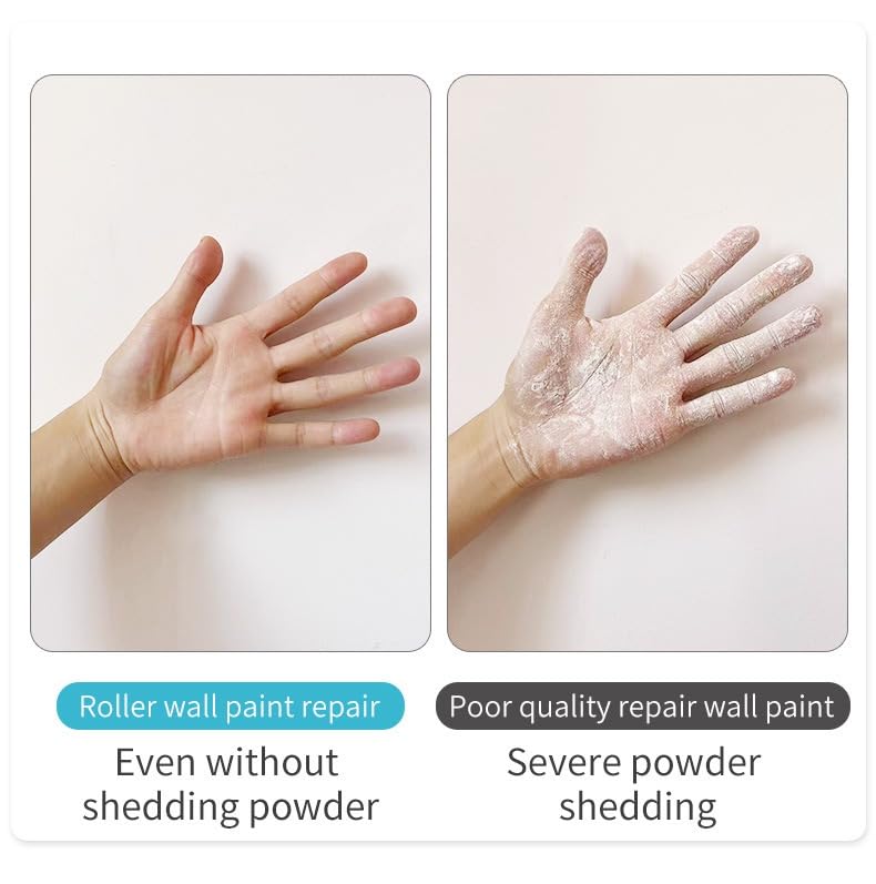 2pack Wall Small Roller Paint Brush,White Mini Wall Repair Paste Roller,Portable Wall Paint Tool,Waterproof Quick Drying DIY Small Roller Brush Perfect for Covering Graffiti and Dirt on Walls (White)