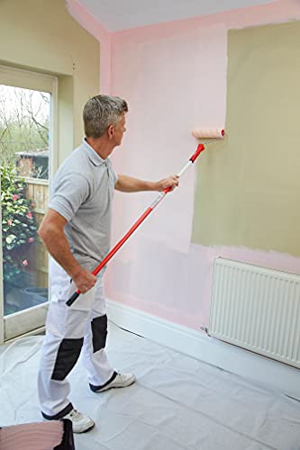 ProDec Contractor 3'6" - 6'6" (1.1m-2.0m) Twist Lock Extension Pole for Paint Roller Frames, Gives Extended Reach When Painting Compatible with Screw and Push Fit Frames, Trade Professional Pole