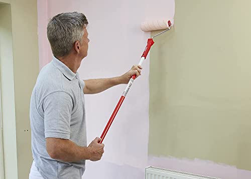 ProDec Contractor 3'6" - 6'6" (1.1m-2.0m) Twist Lock Extension Pole for Paint Roller Frames, Gives Extended Reach When Painting Compatible with Screw and Push Fit Frames, Trade Professional Pole