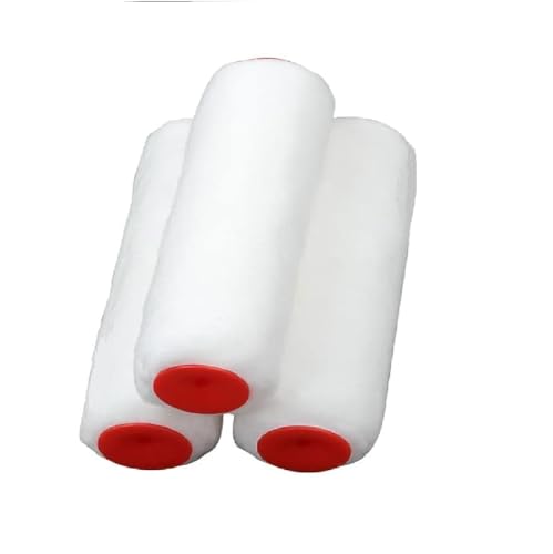 BsBsBest Paint Roller Covers, 3 Pack, 9.5" Roller Covers for Paint Rollers, Naps for Paint Roller Brush, House Painting Supplies, Roller Naps for Roller Frame White (3 PCS)