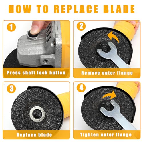 Cordless Angle Grinder with 20V MAX Battery Compatibility
