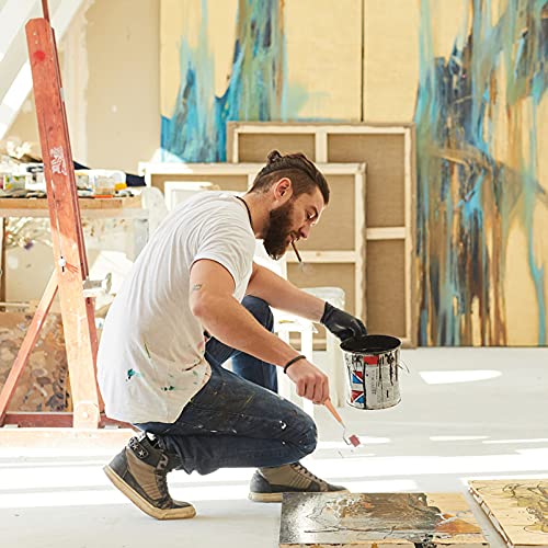 EXCEART Brayer Roller Soft Rubber Brayer with Wooden Handle Glue Roller for DIY Craft Art Ink Paint Block Stamping Printmaking Wallpaper 2cm