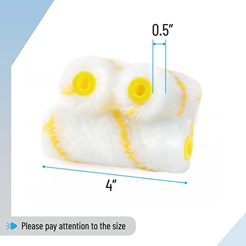 Bates- Paint Roller Covers, 36 Pack, 4-Inch Covers for Paint Roller 4 Inch Paint Roller Covers, 4 Paint Roller Covers, Covers for Paint Rollers 4 Inch, 4 Inch Rollers for Painting Small Paint Rollers