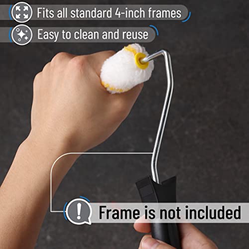Bates- Paint Roller Covers, 36 Pack, 4-Inch Covers for Paint Roller 4 Inch Paint Roller Covers, 4 Paint Roller Covers, Covers for Paint Rollers 4 Inch, 4 Inch Rollers for Painting Small Paint Rollers
