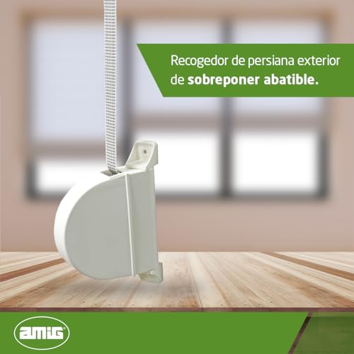 Amig - Overlay Folding Outer Blind Picker | Plastic Roller | with White Tape and Black Paints of 14 mm | Housing or White Box | Measurements: 3.5 x 17.5 x 12.5 cm