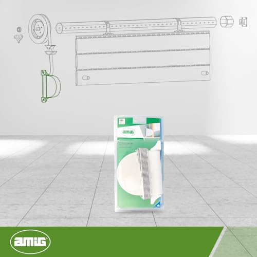 Amig - Overlay Folding Outer Blind Picker | Plastic Roller | with White Tape and Black Paints of 14 mm | Housing or White Box | Measurements: 3.5 x 17.5 x 12.5 cm