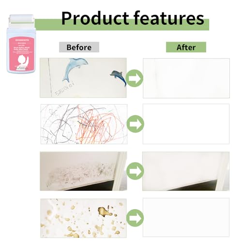 1 Pack Large Hole Repair Kit+1 Pack Small Roller Brush Wall Repair Tool +1 Pack Drywall Repair Kit,White Paint for Wall,Wall Repair Patch Kit(3 Pack)