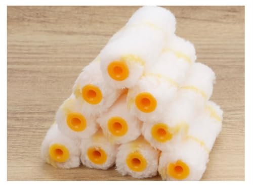 GB Quality Paint Roller 4 inch 3/8 Set of 10 Small Paint Roller Paint Rollers for Painting Walls Mini Rollers for Painting Paint Roller Small Wall Painting Tool Home Project Indoor Outdoor