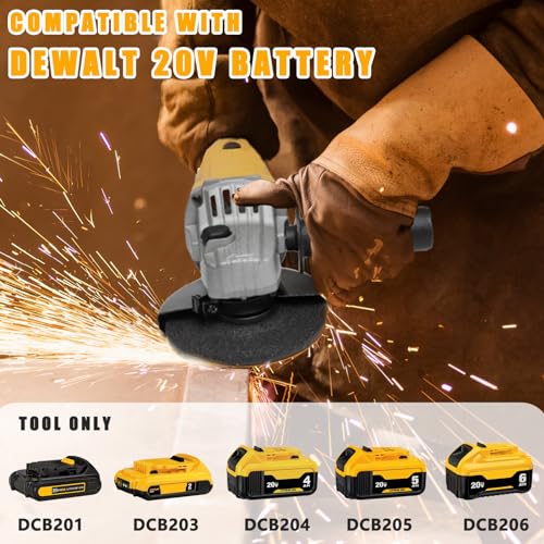 Cordless Angle Grinder with 20V MAX Battery Compatibility