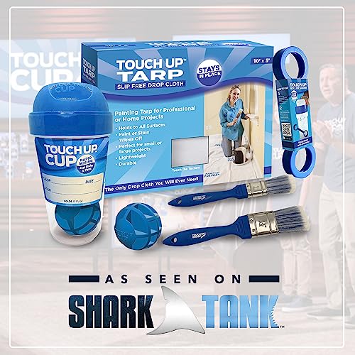 Touch Up Cup Roller Saver Paint Roller Cleaner Tool, House Painting Supplies, Paint Remover Scraper, As Seen On Shark Tank Products, 2 Pack