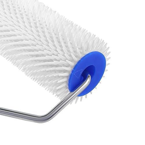 Mister Rui 9 Inch Screed Spiked Roller, Latex Floor Self Leveling Spiked Roller, for Epoxy Floor Painting Construction, Bubble Removal Tool