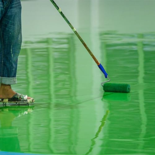 Mister Rui 9 Inch Screed Spiked Roller, Latex Floor Self Leveling Spiked Roller, for Epoxy Floor Painting Construction, Bubble Removal Tool