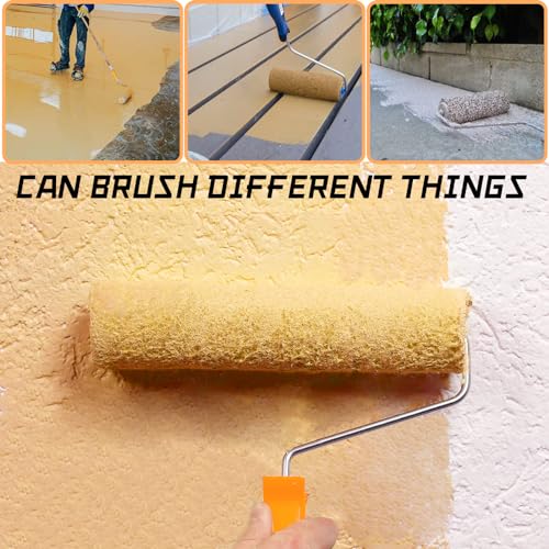 Hordion 10 Piece 6 Inch Paint Roller Covers, 1/2" Nap Roller Cover Smooth Paint Rollers for Walls Ceilings House Painting Supplies