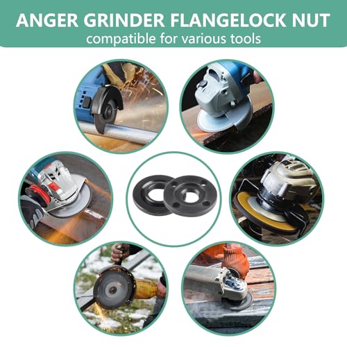 9Pcs Angle Grinder Nuts and Wrench Set