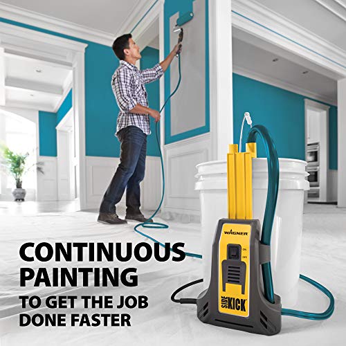 Wagner Spraytech 0530010 Smart Sidekick Paint Roller & 0155208 3/4-Inch Power Roller Cover Colors May Vary, Paint Roller & 0155206K 155206 9inch-by-3/8-Inch Perforated Roller Cover