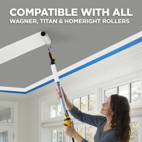 Wagner Spraytech 0530010 Smart Sidekick Paint Roller & 0155208 3/4-Inch Power Roller Cover Colors May Vary, Paint Roller & 0155206K 155206 9inch-by-3/8-Inch Perforated Roller Cover