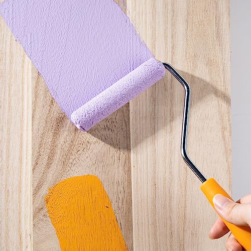 Mister Rui Paint Roller, 4 Inch Paint Roller Wool Blend, 30 Pack, 4mm Short Nap, Small Paint Roller Covers, Reusable Mini Paint Rollers for Use with All Paints and Stains