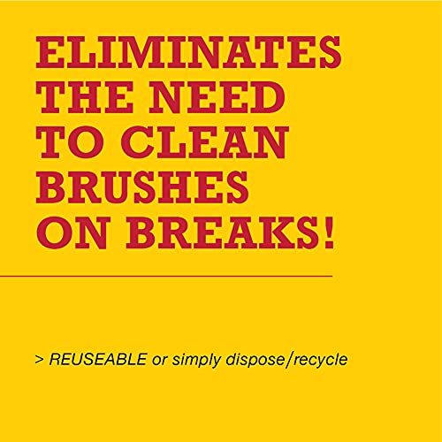 ALLWAY PON Paint Poncho Reusable Wet Paint Brush & Roller Protectors, 5 Pack Each