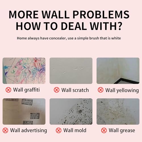 Small Roller Brush Wall Repair Tool, 2024 New, Portable Wall Roller Brush Set with Tool, Water-Based & Ready to Use, Small Roller Brush Kit for Repairing The Latex Paint Wall - White, 3.5 Fl OZ