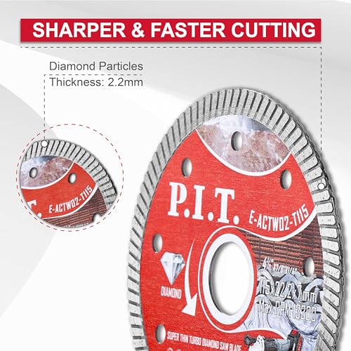 4-1/2 Inch Turbo Diamond Saw Blade for Multi-Use
