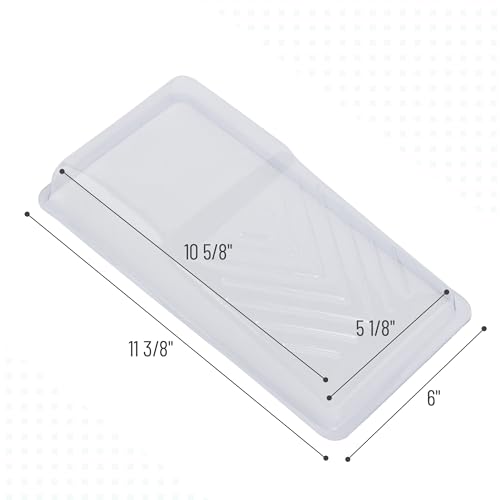 Bates- Paint Tray Liner, 4 Inch, 24 Pack, Paint Pans Trays, Plastic Paint Tray, Disposable Paint Tray, Paint Roller Tray, Paint Trays for Painting Walls, Roller Tray Liners, Paint Pan Liners