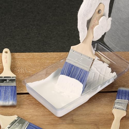 Bates- Paint Tray Liner, 4 Inch, 24 Pack, Paint Pans Trays, Plastic Paint Tray, Disposable Paint Tray, Paint Roller Tray, Paint Trays for Painting Walls, Roller Tray Liners, Paint Pan Liners