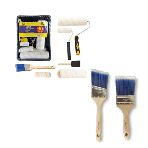 Bates- Paint Roller and Brush Set, 13 Pack