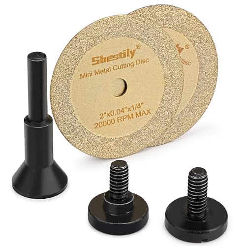 Sbestily 2" Diamond Cut Off Wheel Set with Mandrel