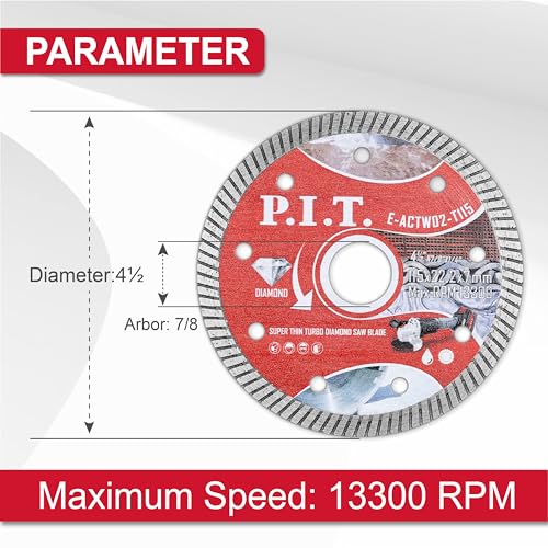 4-1/2 Inch Turbo Diamond Saw Blade for Multi-Use