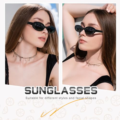 Retro Oval Sunglasses UV400 Protection 90s Style Driving