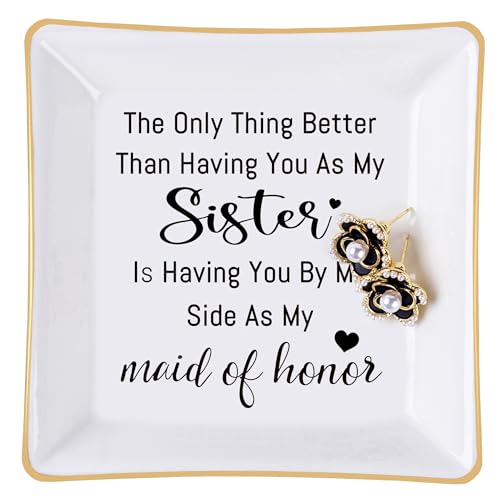 Maid of Honor Proposal Gift Jewelry Tray