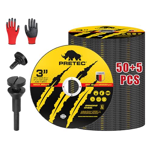 3" Cut-Off Wheel Kit for Die Grinder, 55 Pcs