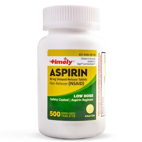 Enteric Coated Low Dose Aspirin 81mg - 500 Tablets