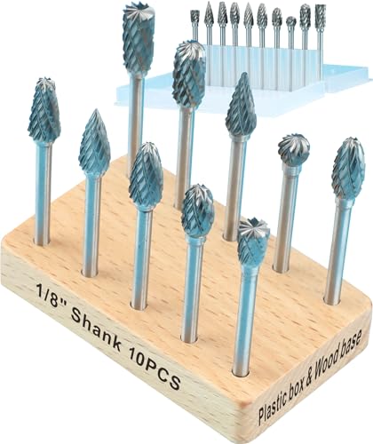 Dremel Compatible Tungsten Carbide Burr Set 10PCS
