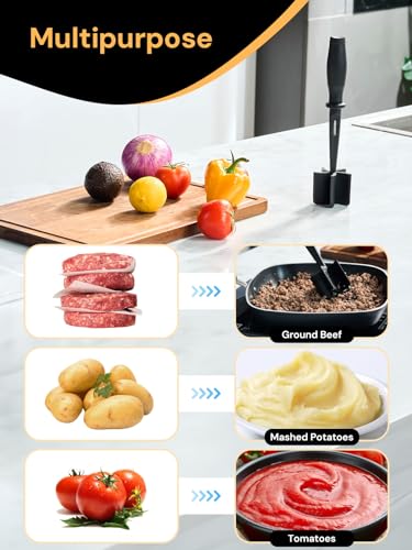 Premium Meat Chopper and Hamburger Smasher Tool