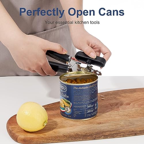 Stainless Steel Manual Can Opener - Senior-Friendly Comfort