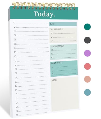Green Undated Daily Planner for Enhanced Productivity