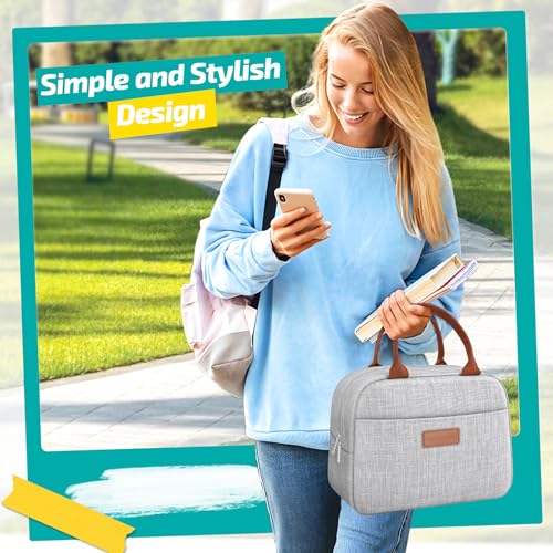 WULIVA Insulated Lunch Bag with Large Front Pocket