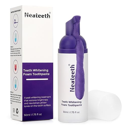 Purple Whitening Toothpaste, Stain Removal Foam Kit (50ml)