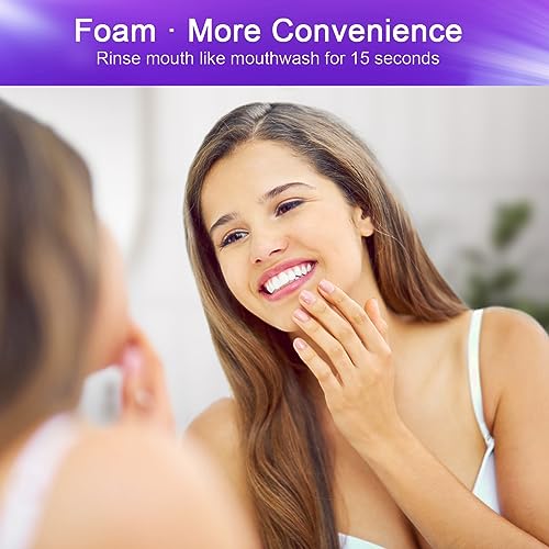 Purple Whitening Toothpaste, Stain Removal Foam Kit (50ml)