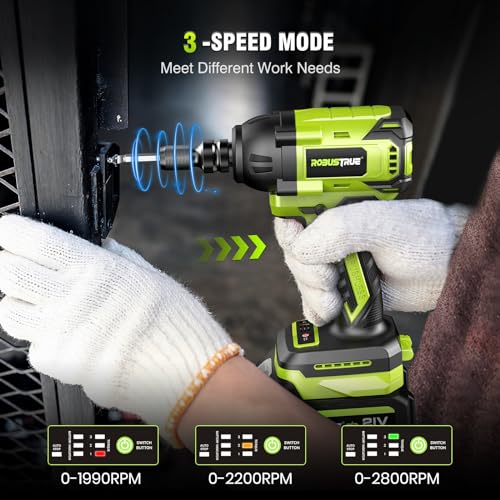 Robustrue Cordless Impact Wrench with High Torque Power